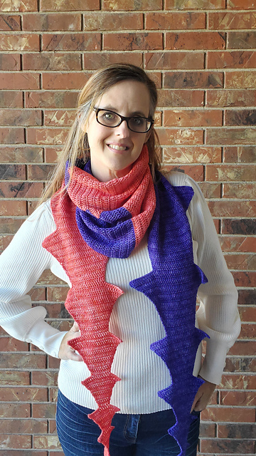 Dueling Dragon Tails Shawl / Scarf