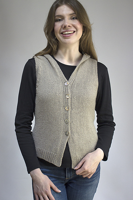 Ravelry: Nancy's Hooded Vest pattern by Carol Sunday