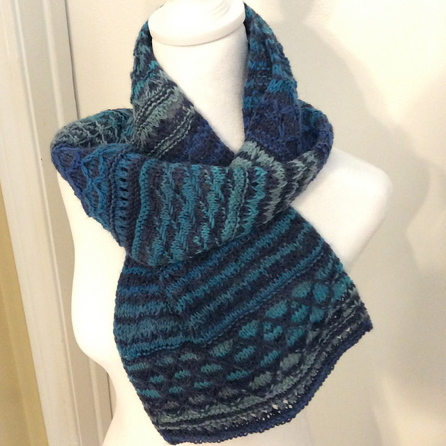 Honeycomb Sampler Scarf