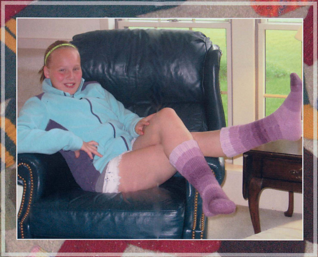 Cabled Boot Socks