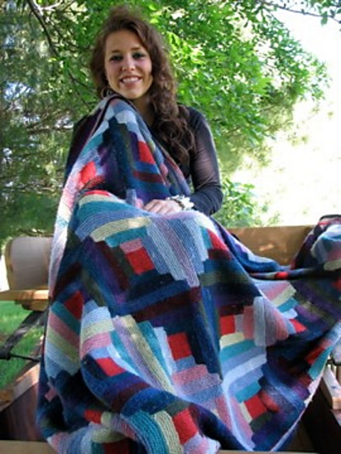 The Log Cabin Afghan Revisited