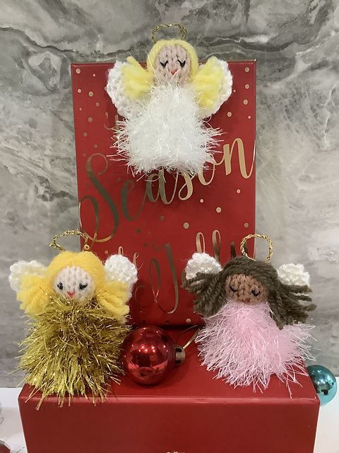 Tinsel Angel Decorations