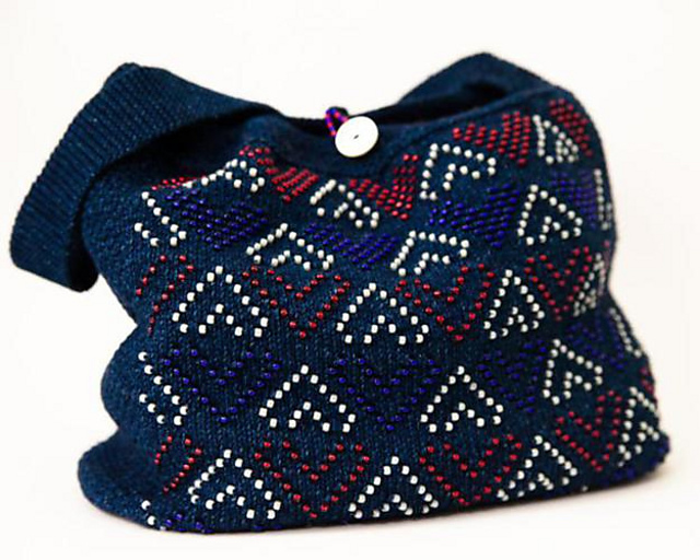 Denim Heart Bag