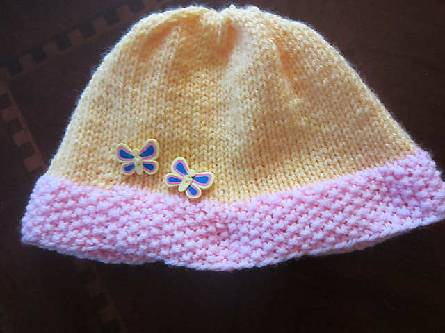 Seed Stitch Brimmed Hat