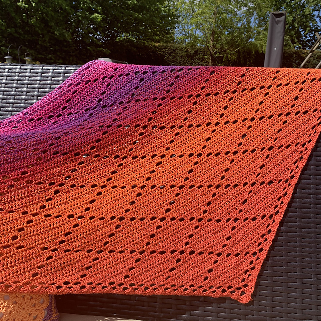 Omslagdoek Sunrise Diamond / Wrap / Dreieck Schal