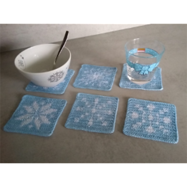 Winterse onderzetters / Winter coasters