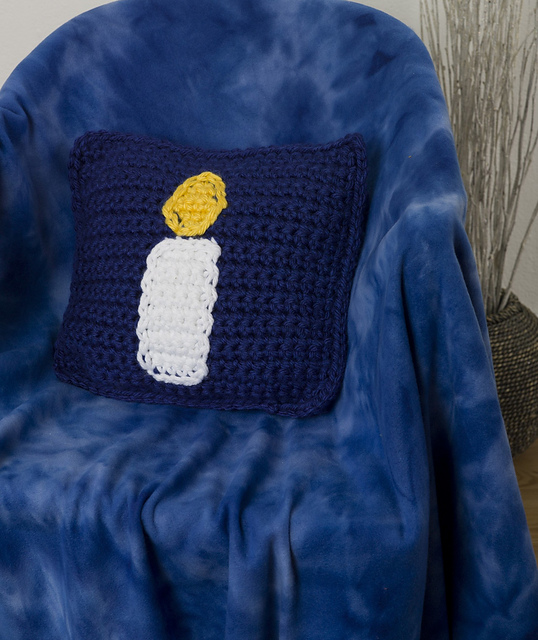 Chanukah Candle Pillow