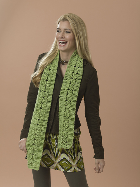 Cabled Scarf - Intermediate