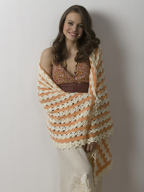 Ravelry: Regal Ribbons Wrap pattern by Darla J. Fanton