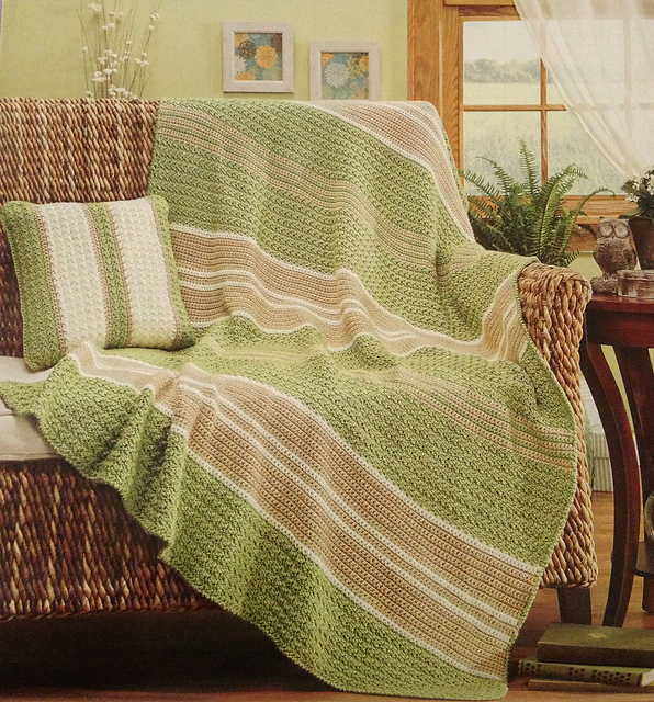 Irish Cream Afghan & Pillow