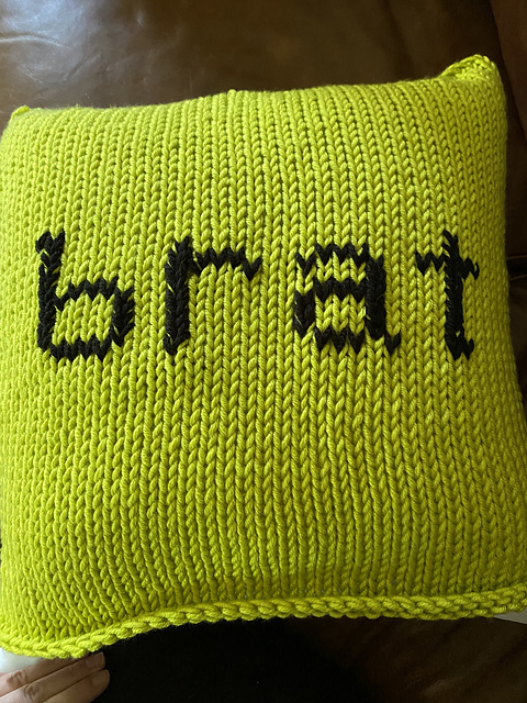 Brat Throw Pillow