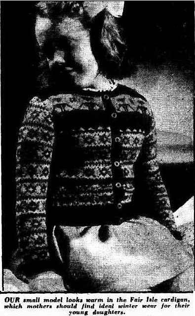 Gay Cardigan with Fair Isle Design