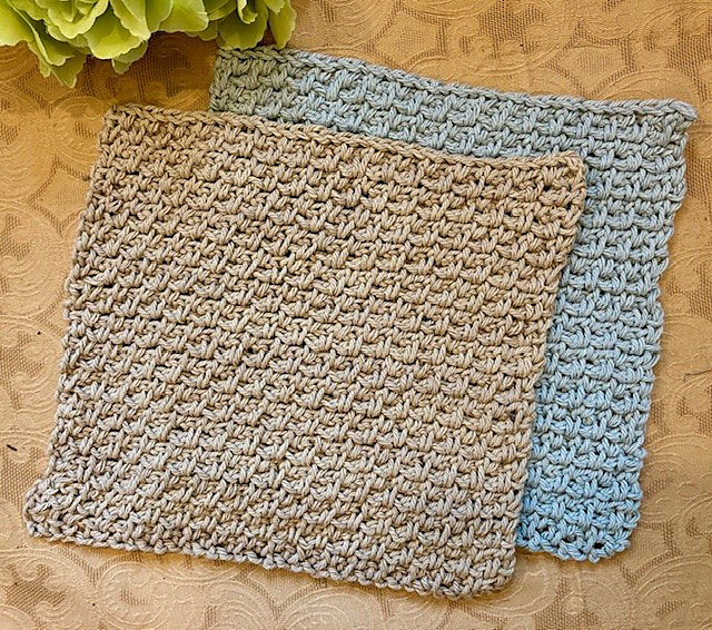 Moss Stitch Wash Cloth