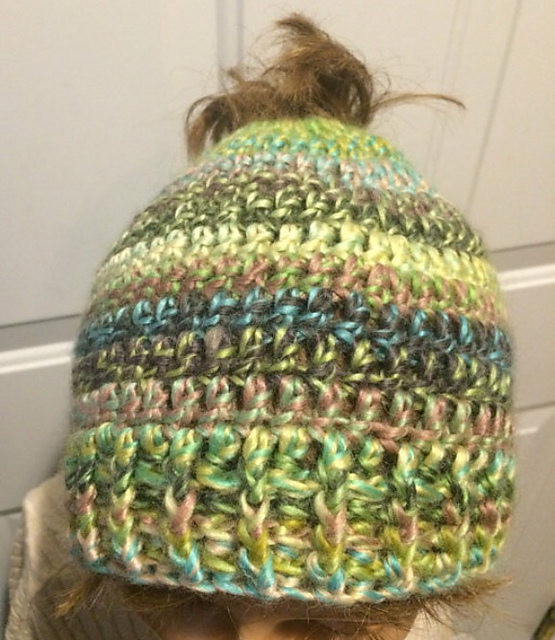 Sweet and Simple Messy Bun Hat
