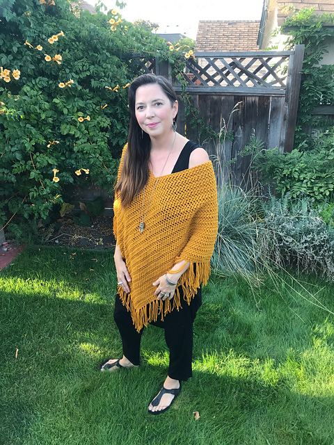 The Herringbone Poncho