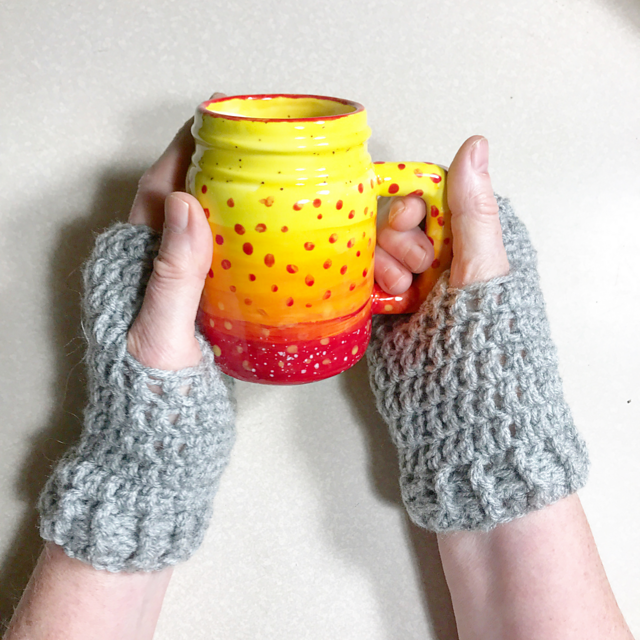 The Winter TIme Fingerless Gloves