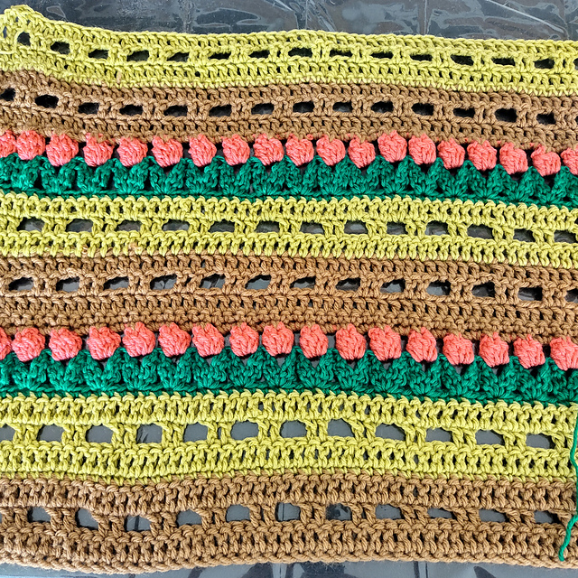 Tulip Fields baby blanket