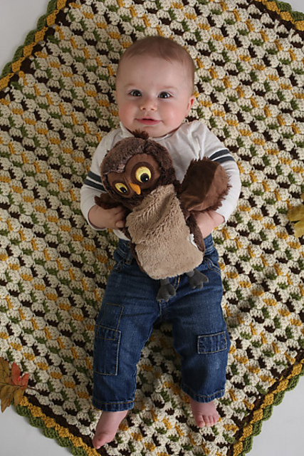 Falling Leaves Baby Blanket