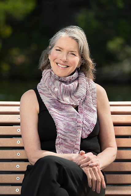 Lilac Bloom  Triangular Shawlette