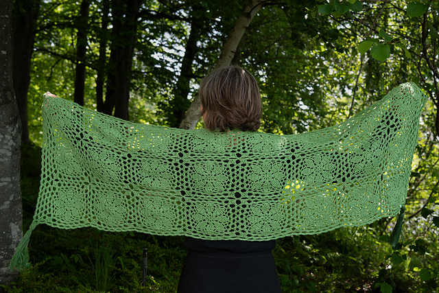 Peaceful Petals Prayer Shawl