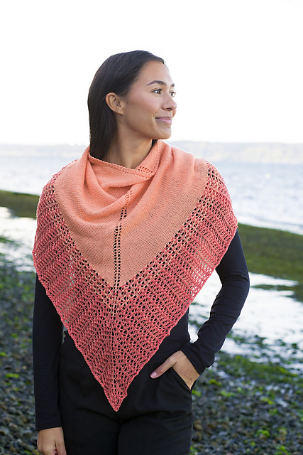 Tonal Triangle Shawl