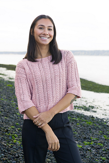 Cables & Lace Pullover
