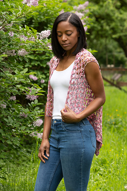 Lace and Drape Vest