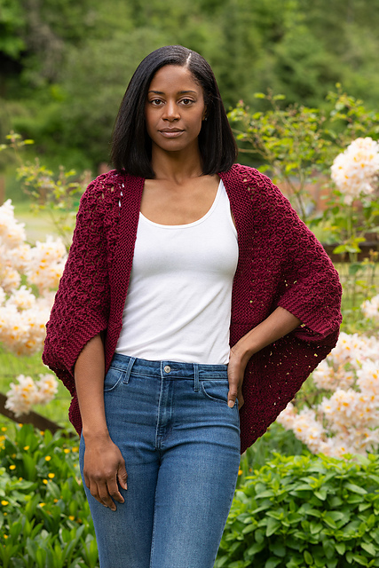 Crochet-Knit Shrug