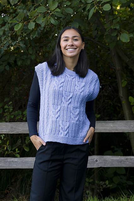 Cabled Vest