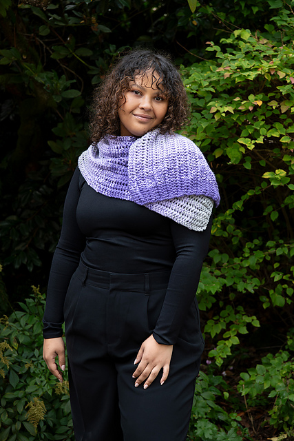 Lavender Haze Prayer Shawl