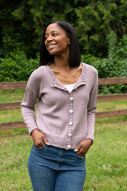 Crossed Rib Cardigan