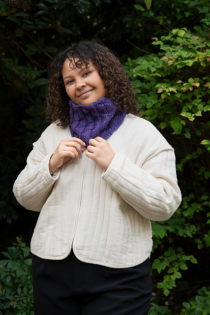 Purple Pendant Cowl