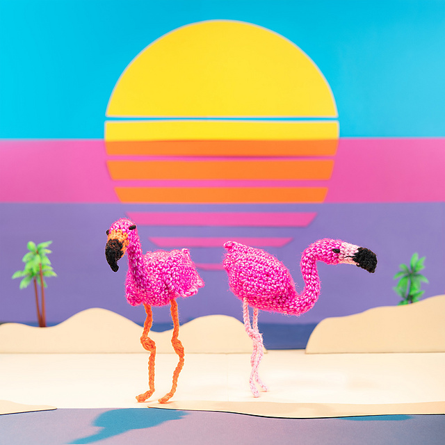 Cantata Flamingos: Zinnia and Yarrow