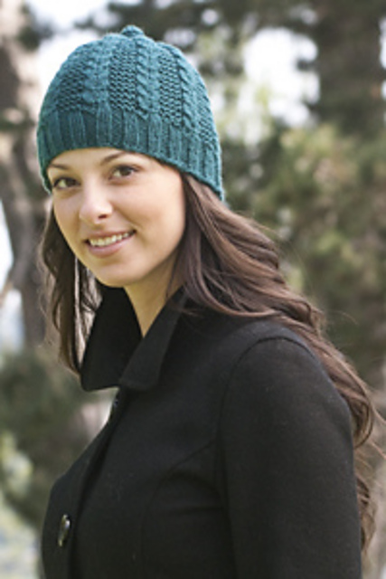 Garter Rib with a Twist Hat