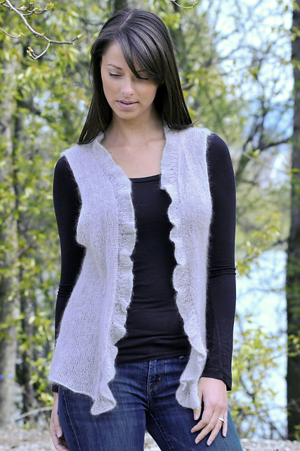 Cardigan with Frill