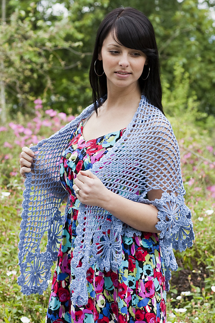 French Blue Shawl