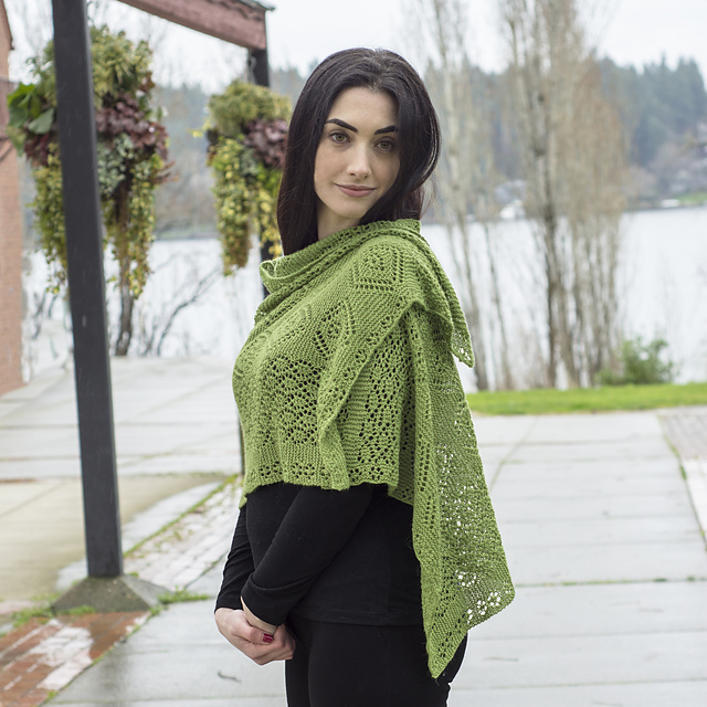 Shetland Inspired Lace Wrap