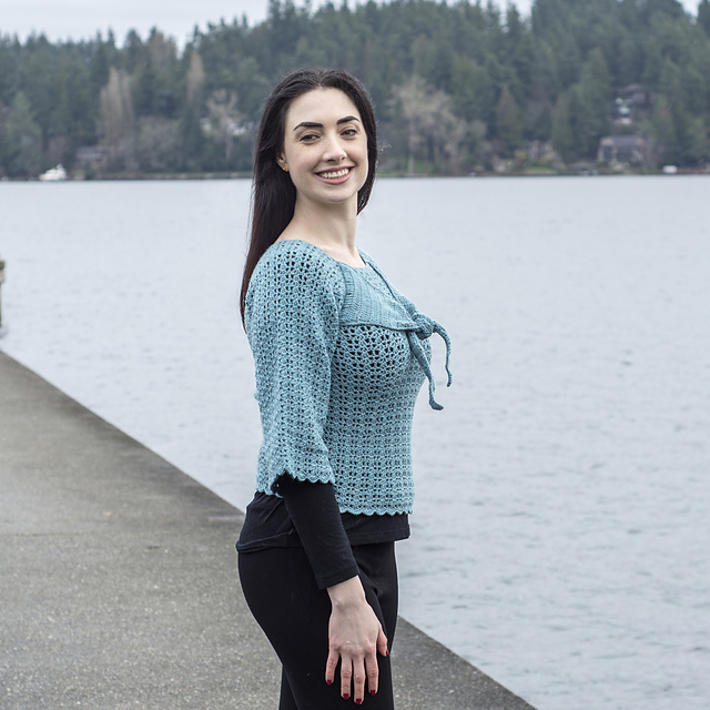 Knotted Yoke Pullover