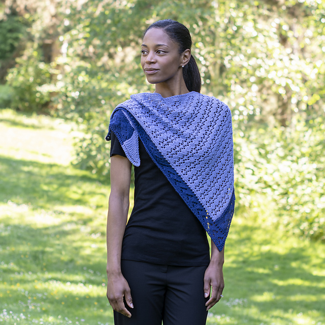 Hampton Blues Shawl
