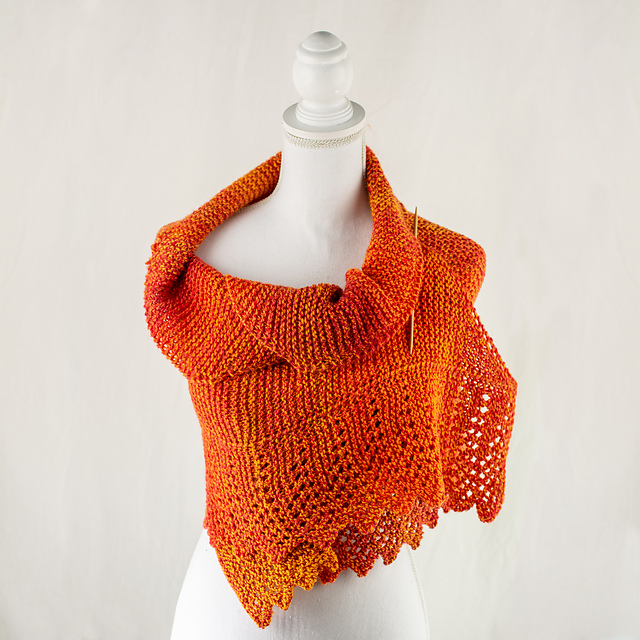Solar Wave Shawl