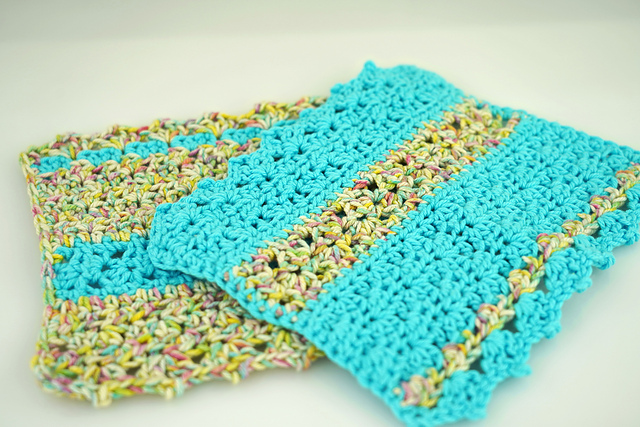 Shifting Shells Washcloths