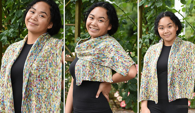 English Garden Rectangular Shawl