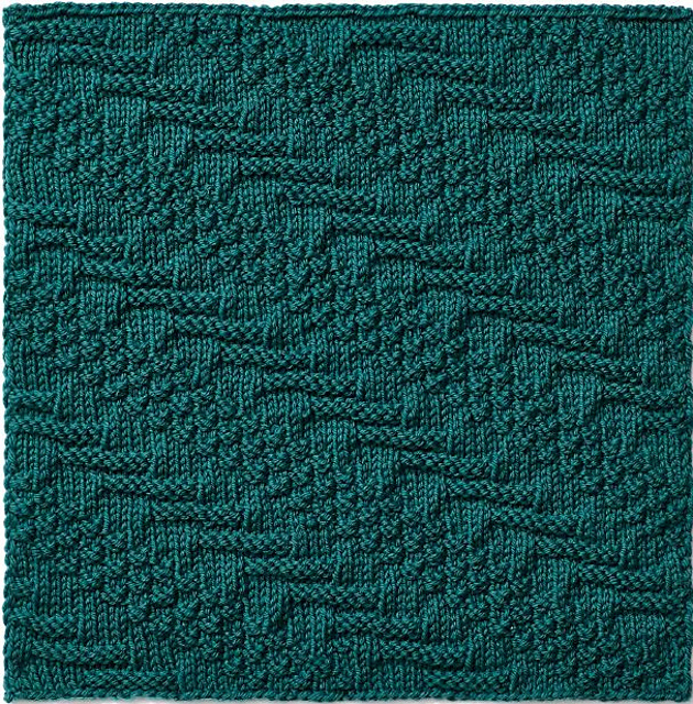 2019 Knitterati Diagonal Afghan Block 6