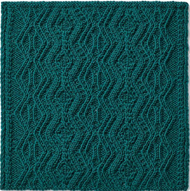 2019 Knitterati Diagonal Afghan Block 7