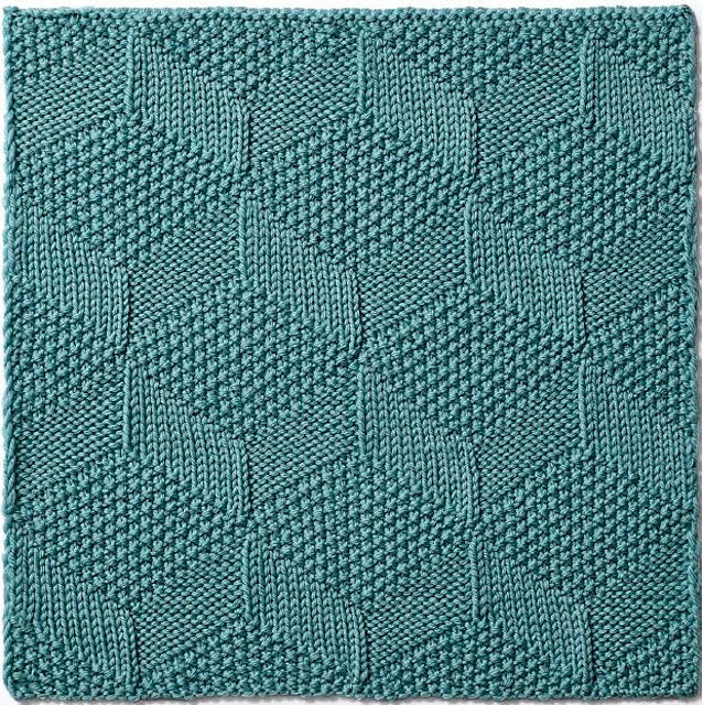 2019 Knitterati Diagonal Afghan Block 10