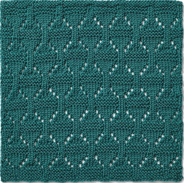 2019 Knitterati Diagonal Afghan Block 13