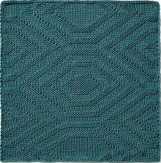 2019 Knitterati Diagonal Afghan Block 14