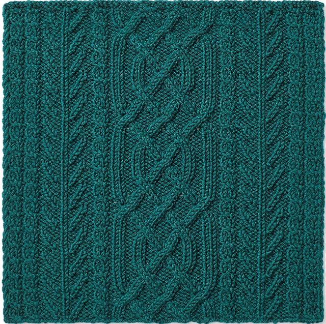 2019 Knitterati Diagonal Afghan Block 18