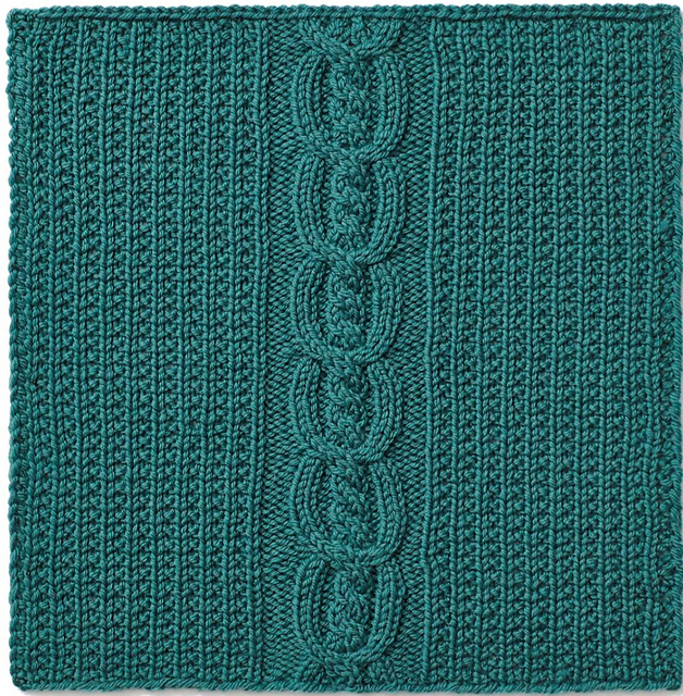 2019 Knitterati Diagonal Afghan Block 19