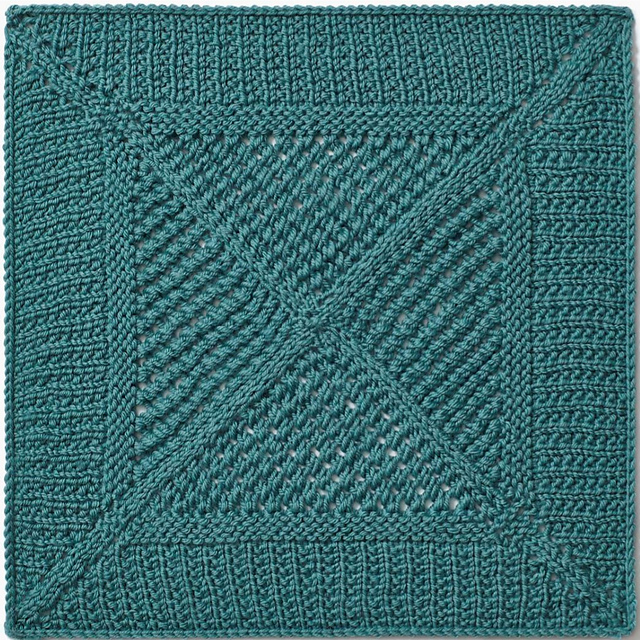 2019 Knitterati Diagonal Afghan Block 22